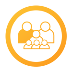 Icon of grandparents with their whole family in the Franchise Lifecycle Icon of grandparents with their whole family in the Franchise Lifecycle